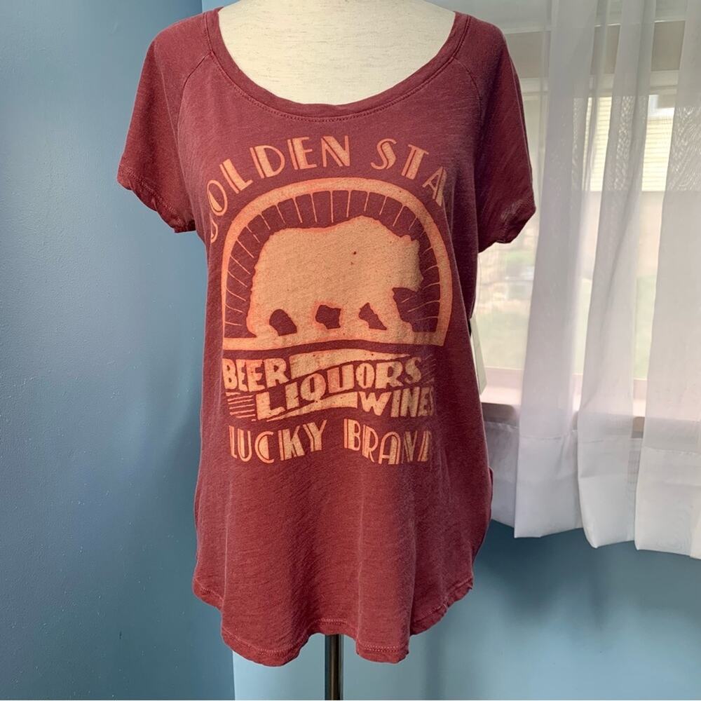 NWT Lucky Brand Vintage Golden State T-shirt Size Small